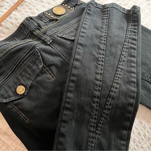 Giaguaro Italy Black Denim Jeans like Galliano